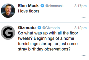 Illustration for article titled Exclusive: Elon Musk Explains Lusty Floor Tweets